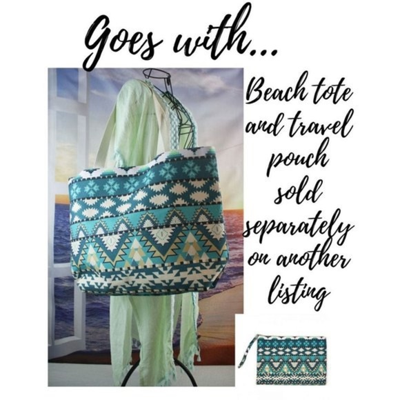 Mint-colored long kimono🐠 - Picture 6 of 6